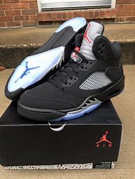Image result for Black 5s Sneakers