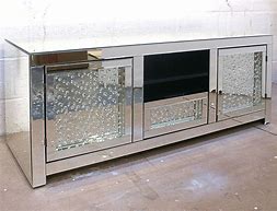 Image result for Chrome and Crystal TV Stand