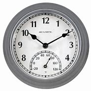 Image result for Indoor/Outdoor Thermometer with Clock