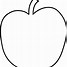 Image result for Apple Clip Art Black and White