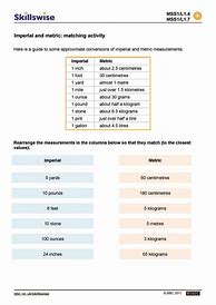 Image result for Converting Imperial Units Worksheet