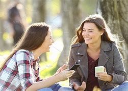 Image result for Two Friends Talking On the Phone