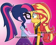 Image result for Equestria Girls Twilight and Rarity Kiss