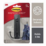 Image result for Small Black Command Hooks