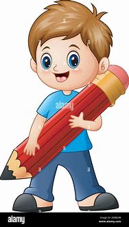 Image result for Cartoon Boy with Pencil