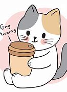 Image result for Cat Drink Coffee
