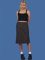 Image result for Black Plaid Skirt