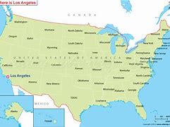 Image result for Los Angeles in USA Map