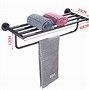 Image result for Wall Mounted Towel Rack Black