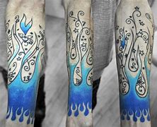 Image result for Blue Flame Tattoo