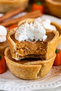 Image result for Mini Pumpkin Pies with Cookie Crust
