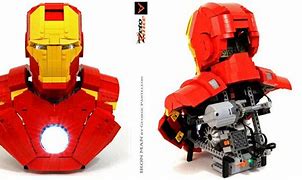 Image result for LEGO Iron Man Bust