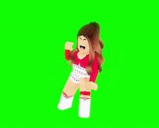 Image result for Greenscreen Roblox Character Girl