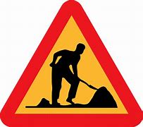 Image result for Road Work Sign Cartoon