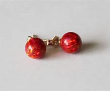 Image result for Red Fire Opal Studs