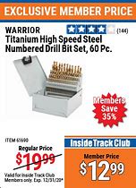 Image result for High-Speed Steel Numbered Drills