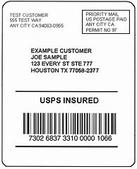 Image result for Example of USPS Shipping Label