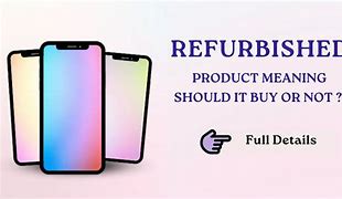Image result for Refurbished Product Meaning