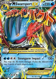 Image result for Mega Swampert Pokemon Card Ex