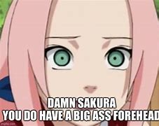 Image result for Sakura Forehead Memes