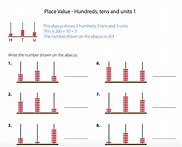 Image result for Count Beads On Abacus Worksheet