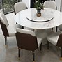 Image result for Marble Round Dinner Table with Turntable