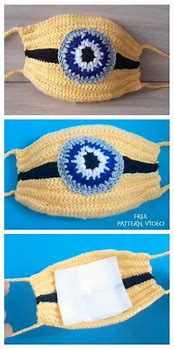 Image result for Minion Crochet Eye Mask
