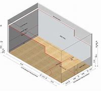 Image result for Well Labelled Diagram of a Squash Court with Dimensions