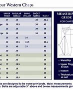 Image result for Chaps Size Chart Women
