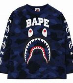 Image result for BAPE Tee Shirt Blue and Yellow Camo