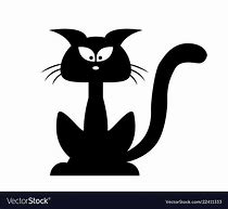 Image result for Halloween Black Cat Silhouette Clip Art