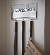 Image result for Wall Mounted Newspaper Holder