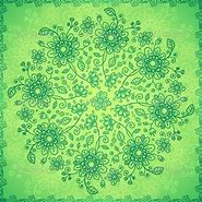 Image result for Green Background with White Flower Doodles