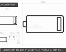 Image result for Low Battery Indicator Line Art