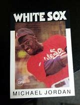 Image result for Michael Jordan White Sox Card