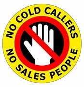 Image result for Cold Caller Notices Printable