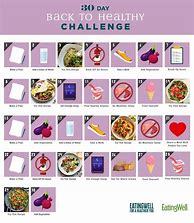 Image result for Printable 30-Day Challenges Food