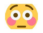 Image result for Flustered Face Emoji