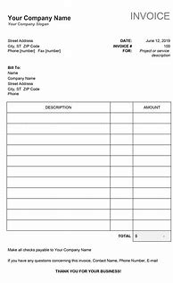 Image result for Simple Email Invoice Template