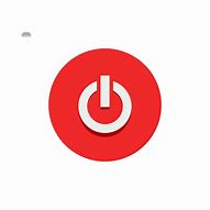 Image result for Minimal Red Power Button Icon