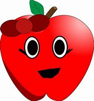 Image result for Funny Smiley-Face Apple