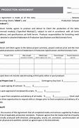 Image result for Production Contract Sample