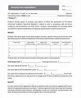 Image result for Sample Production Contract