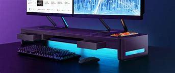 Image result for Computer Monitor Stand with Storage