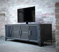 Image result for Metal Industrial TV Stand