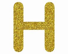 Image result for Glitter Letter H