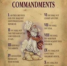 Image result for Ten Commandments Text
