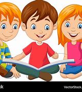 Image result for Cartoon Images of Children Reading