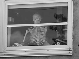 Image result for Skeleton Waiting at Window Meme