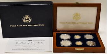 Image result for 1993 WWII 6 Coin Set